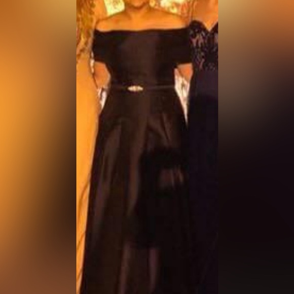 Preloved of shoulder Blue Dress - Picture 5 of 5